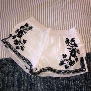 J crew high waisted floral shorts